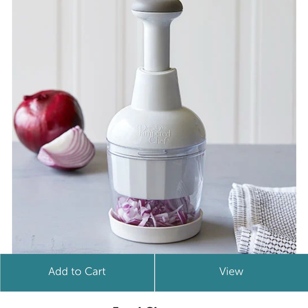 Pampered Chef White Food Chopper